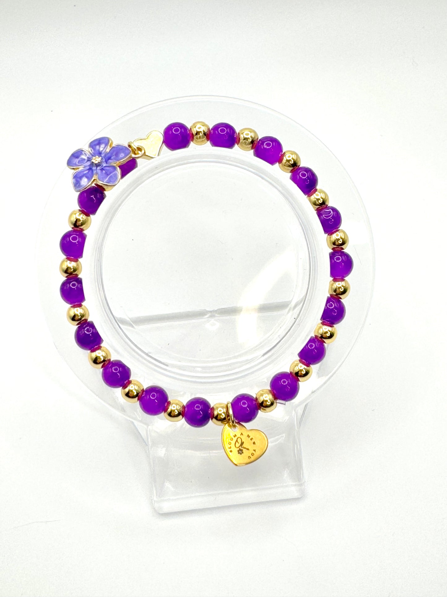 Forget-Me-Not Hope Bracelet- Alzheimer and Dementia