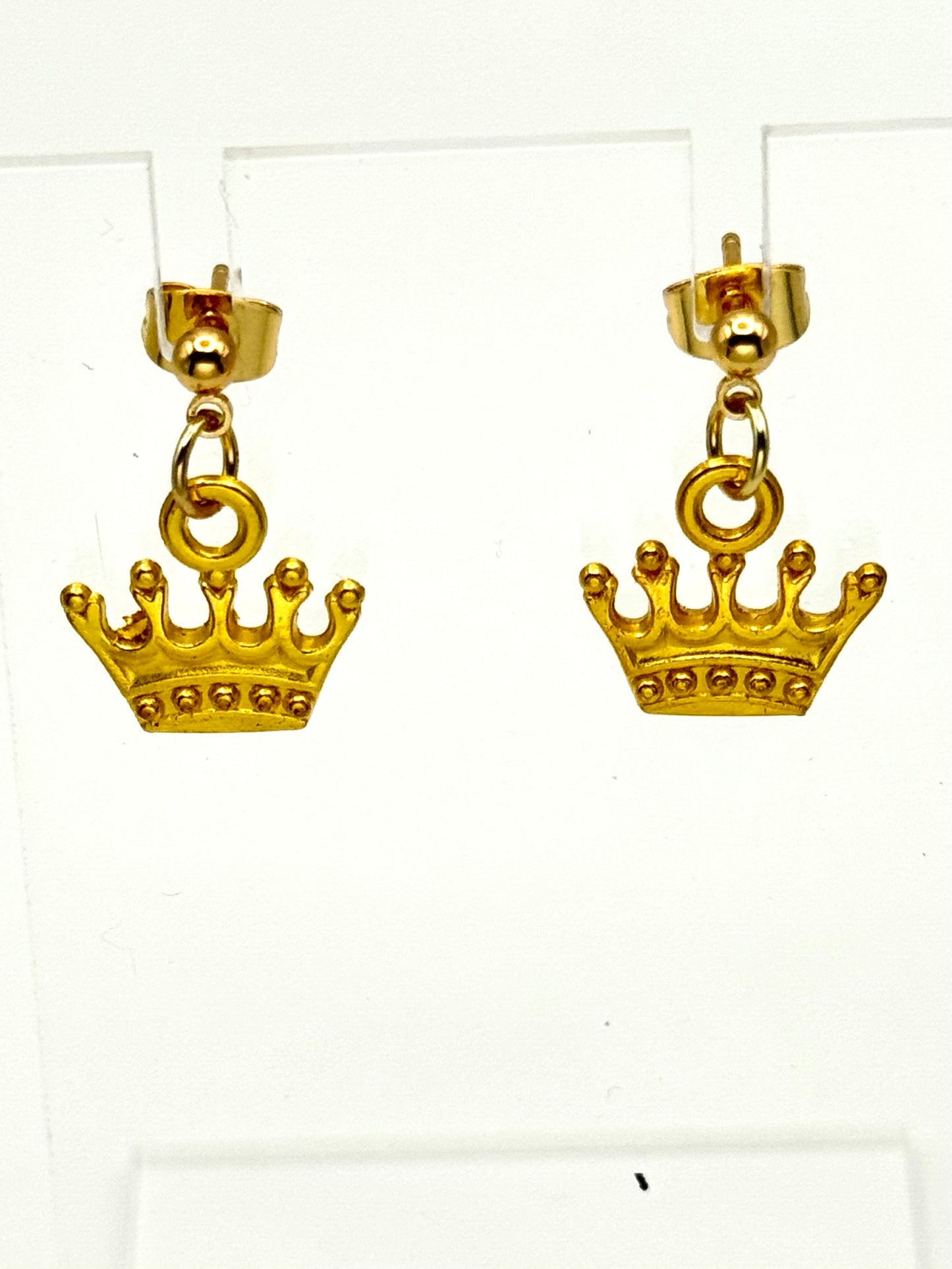 π Crowned in Gold Earrings