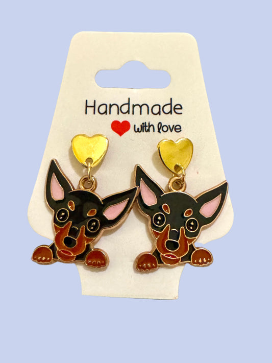 Doberman Pincher/ Dachshund Earring
