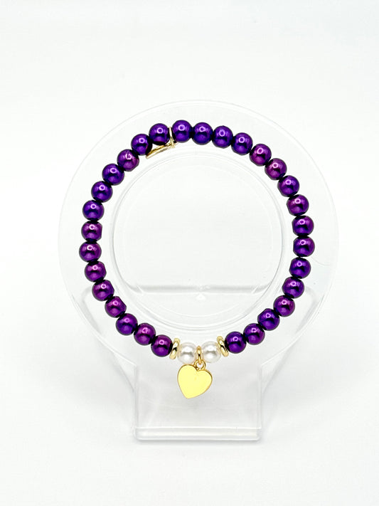 Purple Heart Bracelet