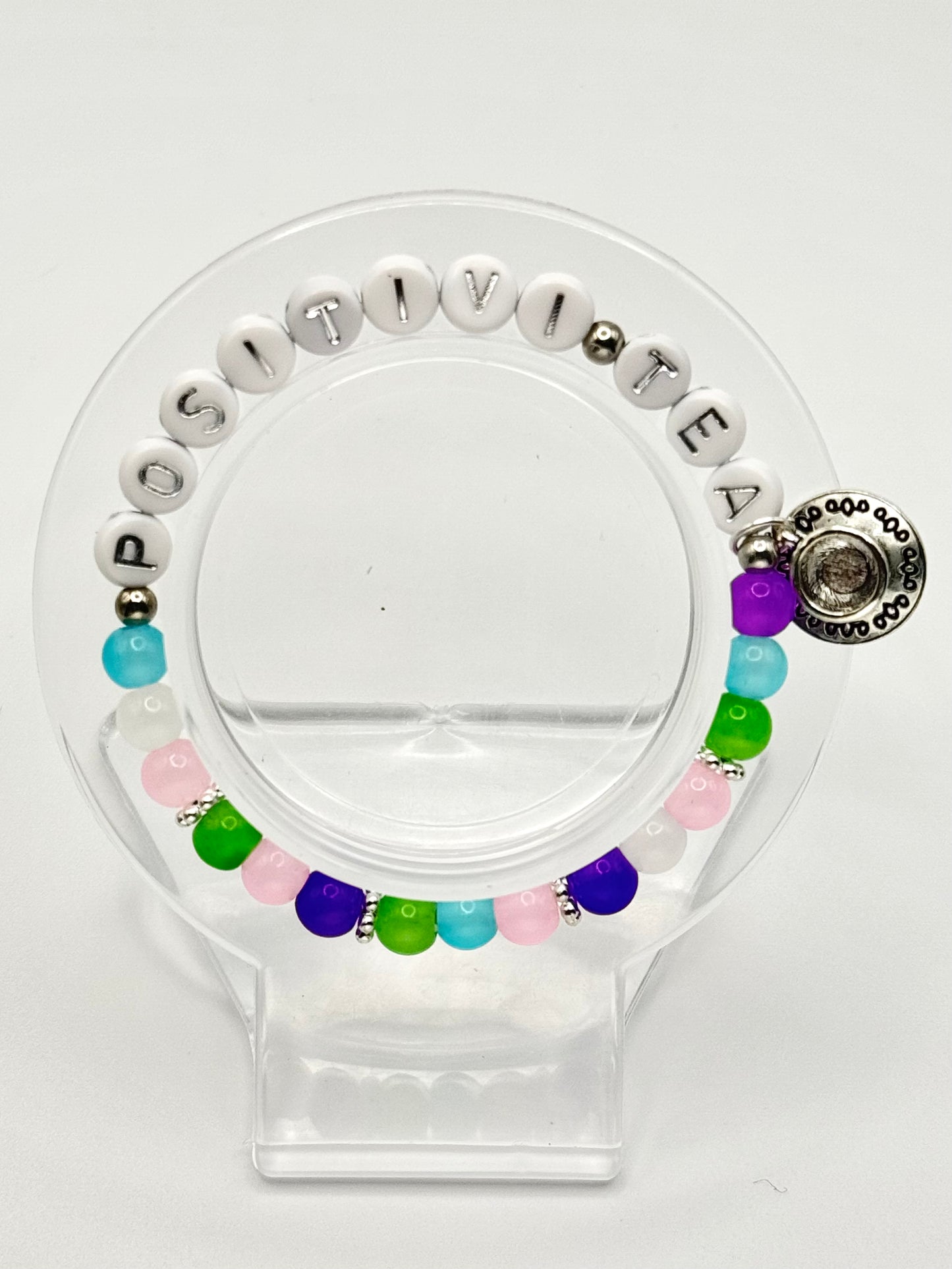 Silver Positivi-Tea Bracelet