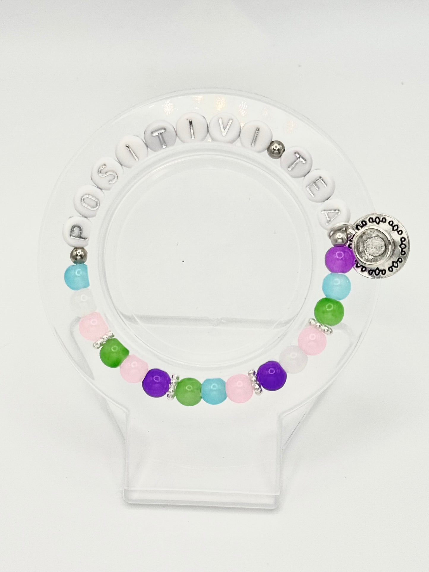 Silver Positivi-Tea Bracelet