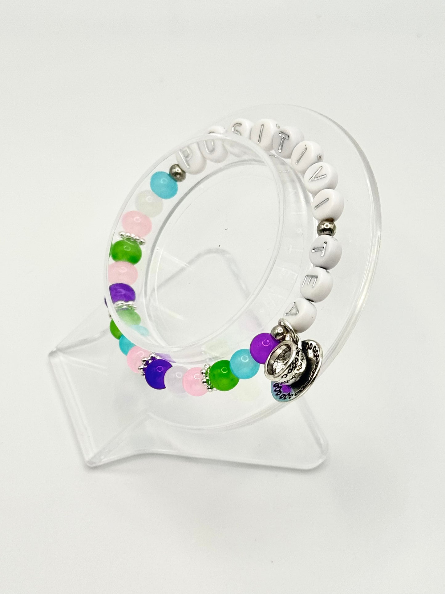 Silver Positivi-Tea Bracelet