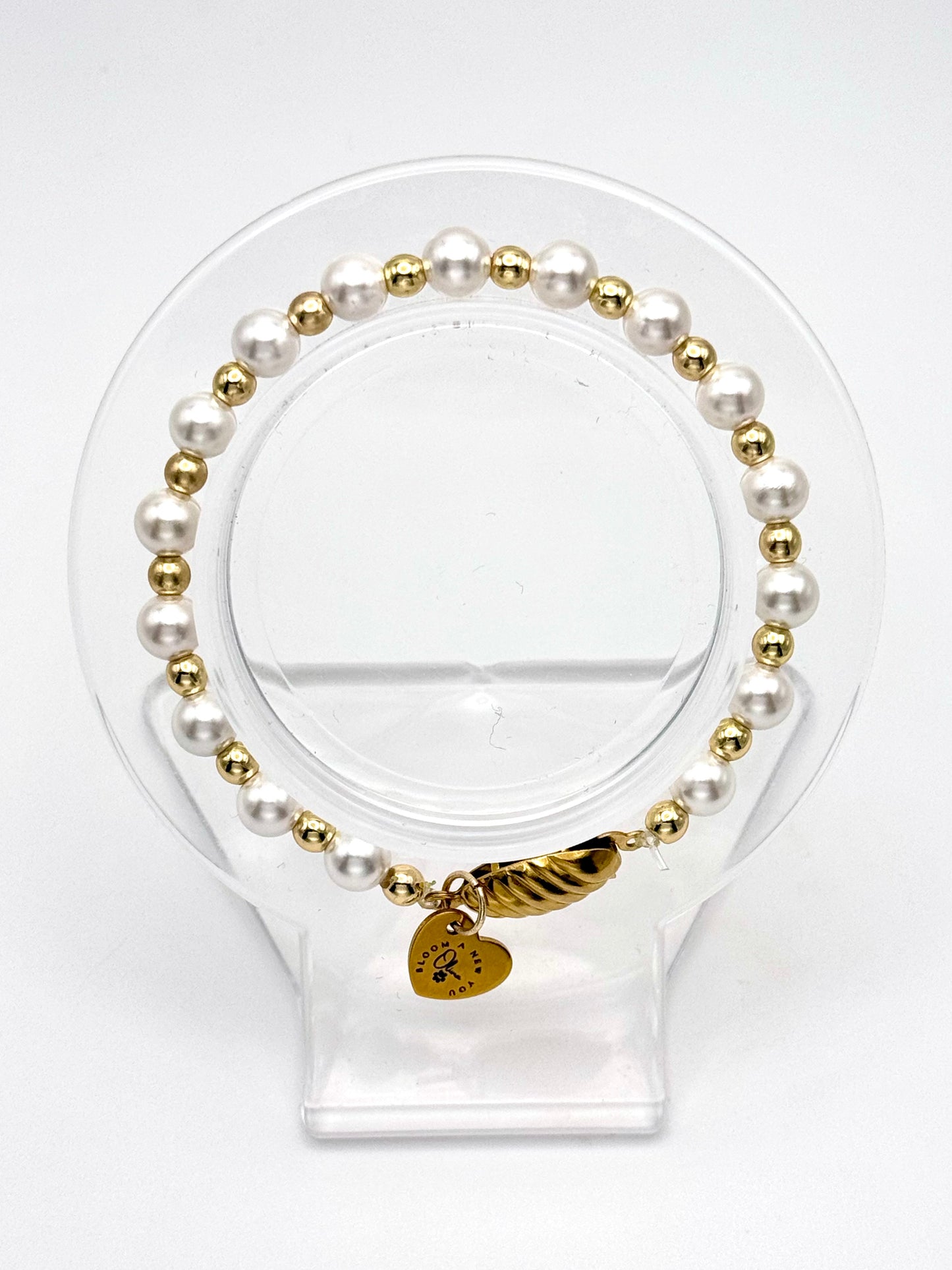 Golden Grace Pearl Bracelet