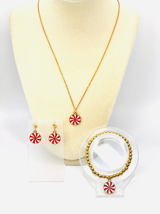 Peppermint Swirl Parure (Set)