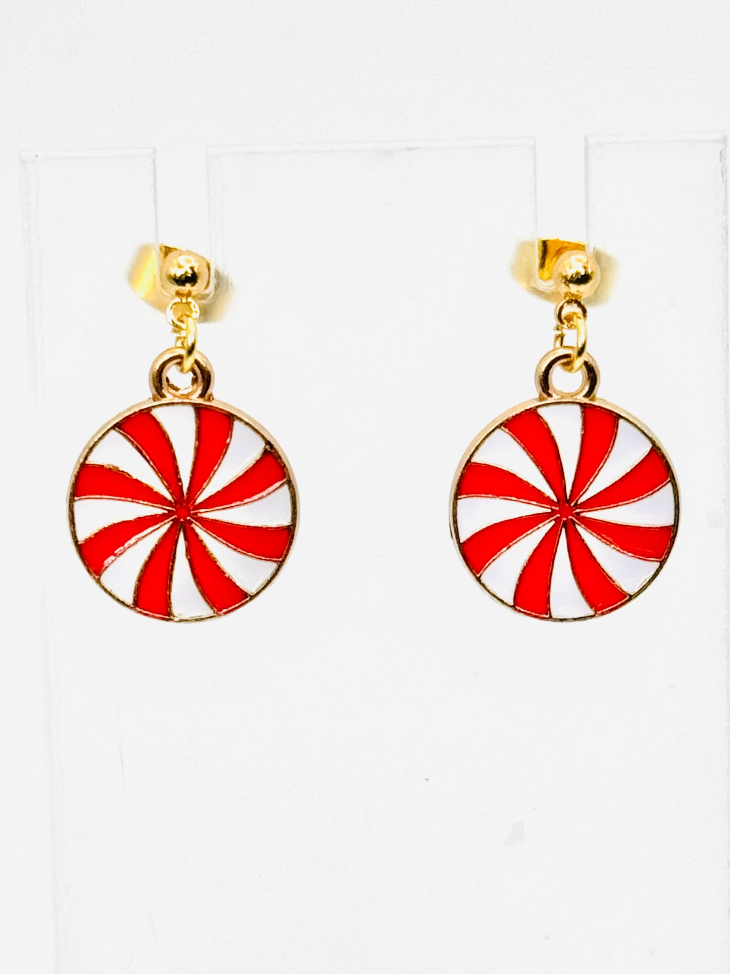Peppermint Swirl Earrings