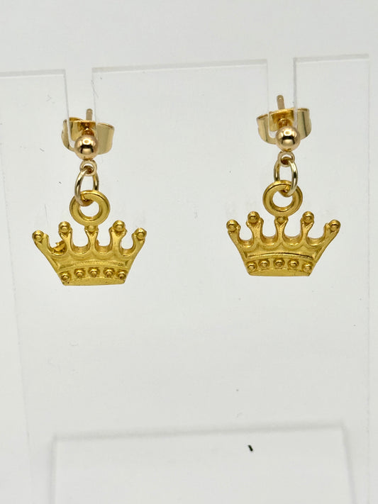 👑 Crowned in Gold Earrings