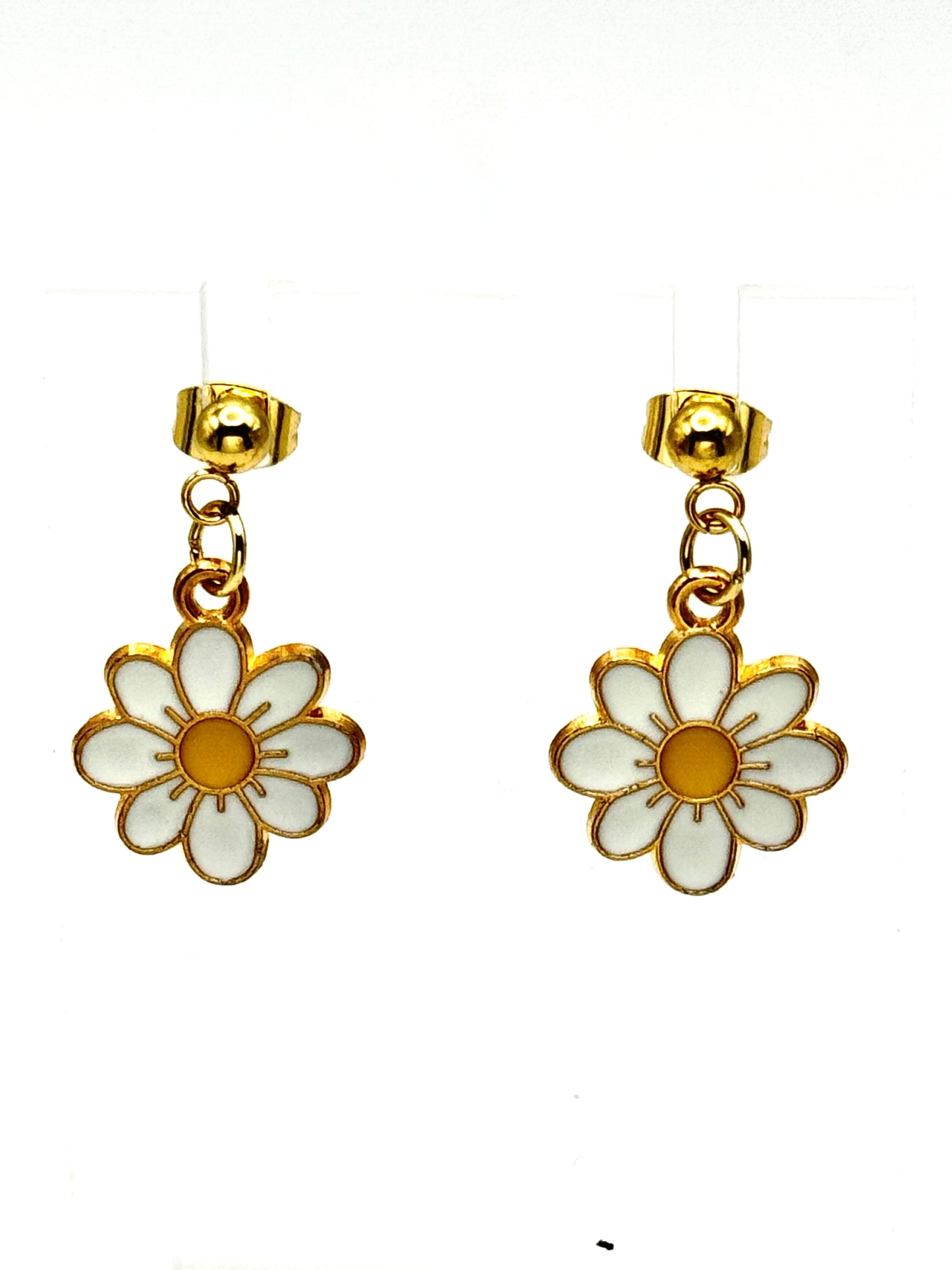 🌼White  Golden Daisy Drops