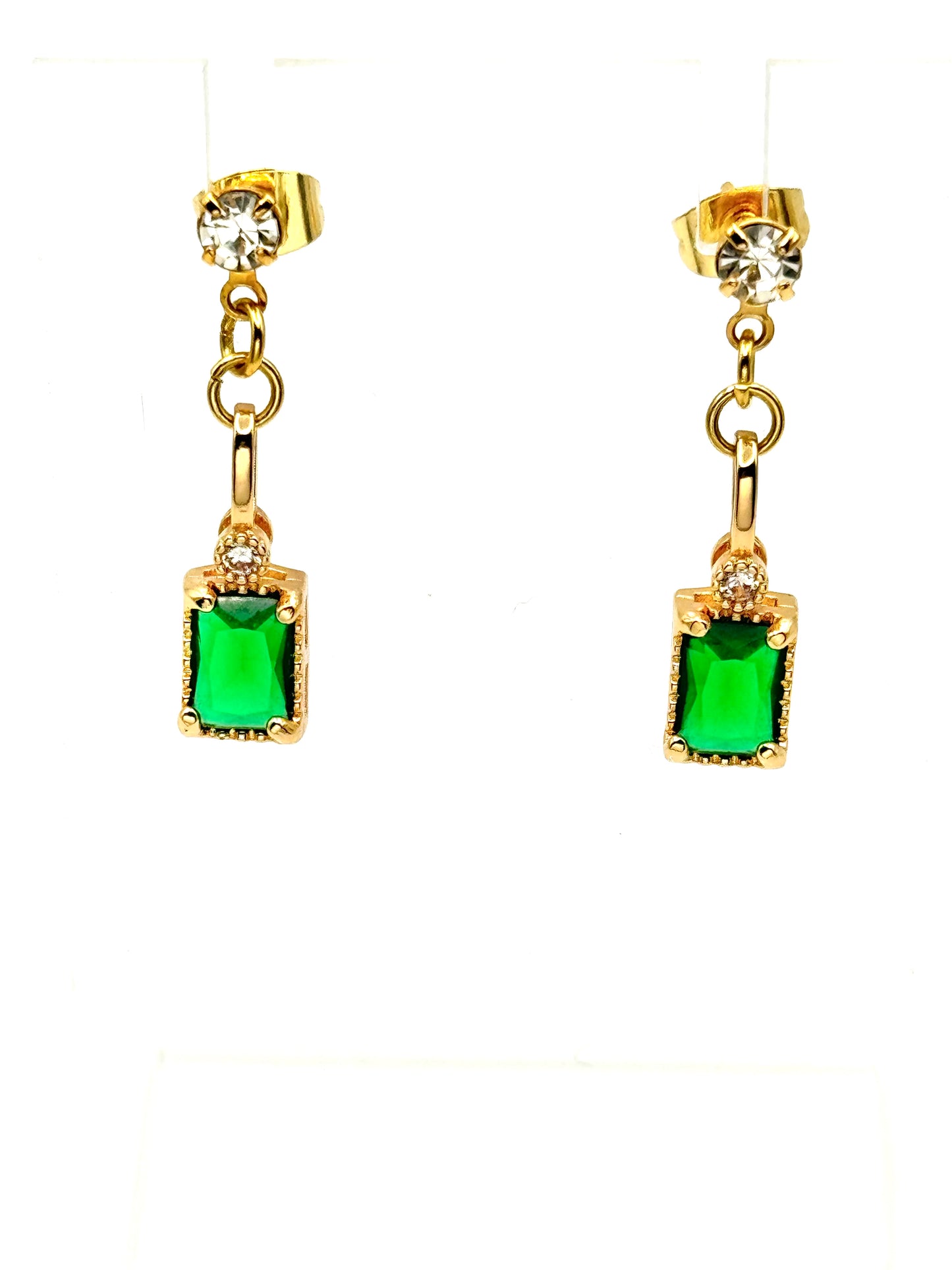 💚 Emerald Glow Drop Earrings