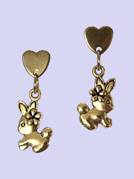 Silver Heart Bunny